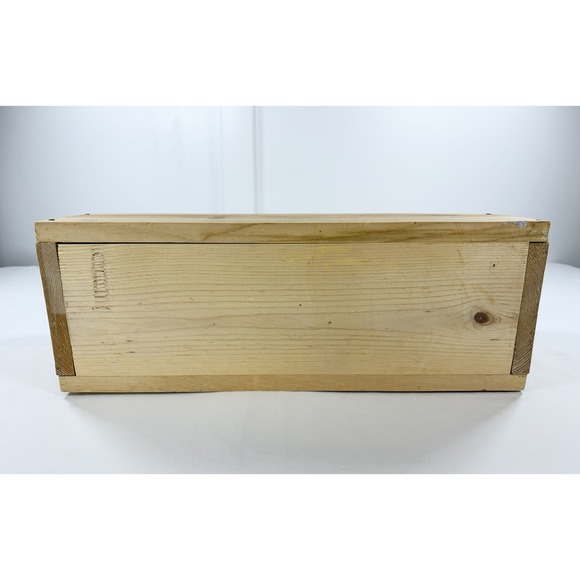 Handmade Solid Pine Wooden Tool Box Caddy Rustic Garden Tote Organizer 20x7x10" - Picture 9 of 13